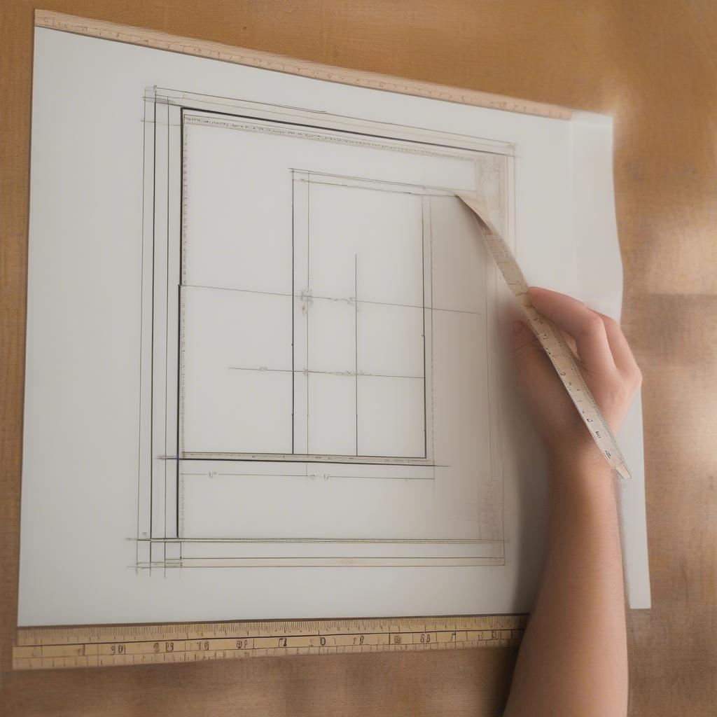 Measuring Artwork for 20x20 Frame with Mat