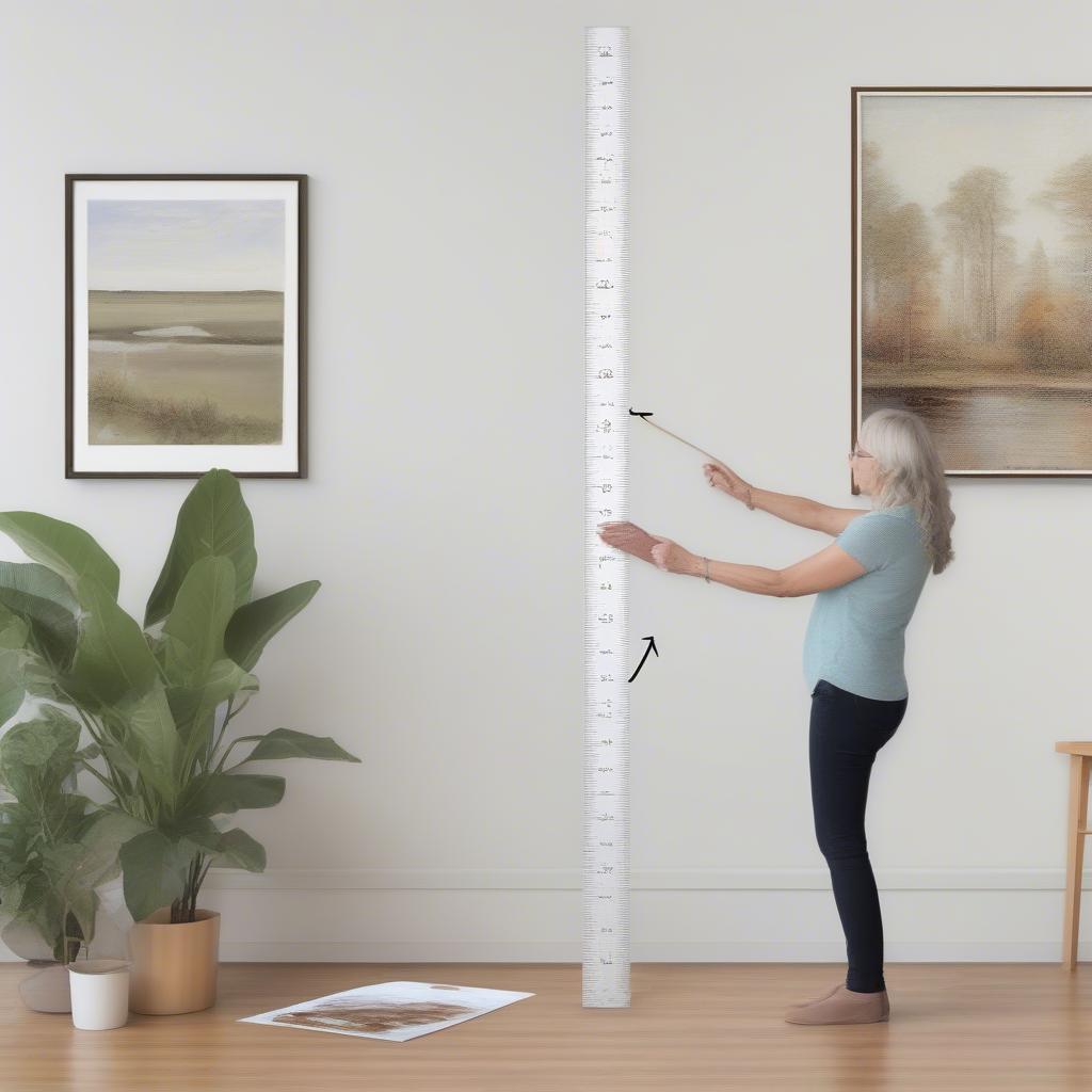 Measuring Artwork for a Tall Picture Frame