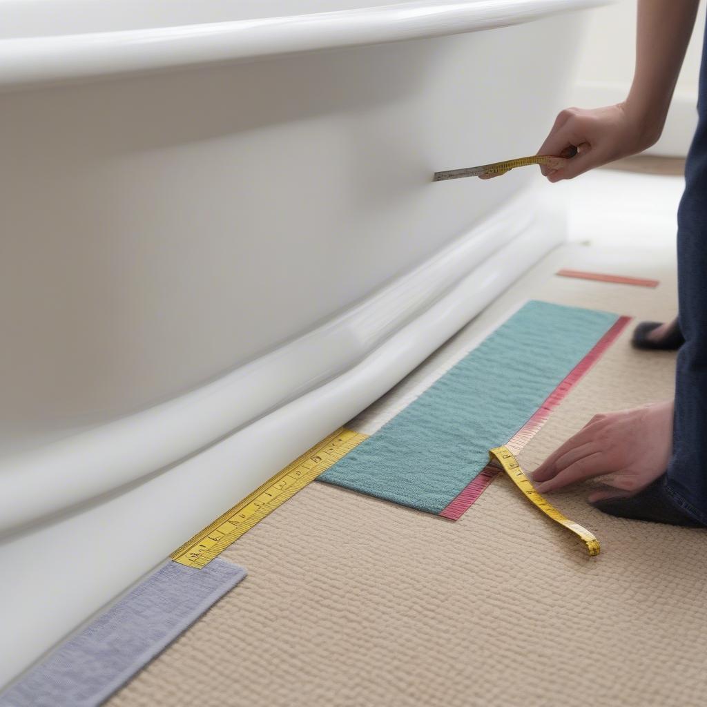 Accurately Measuring for a Custom Bath Mat