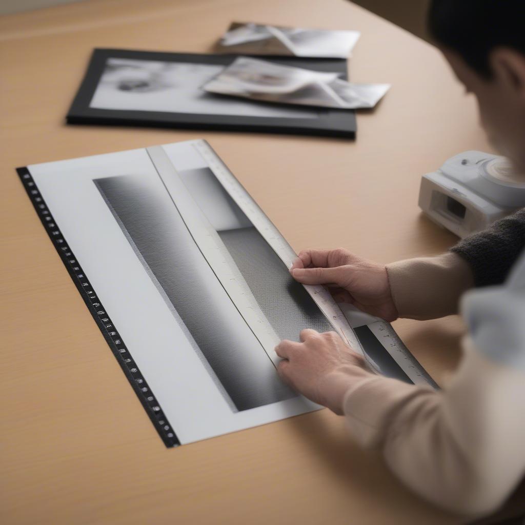 Measuring a Photo for a Wood Frame