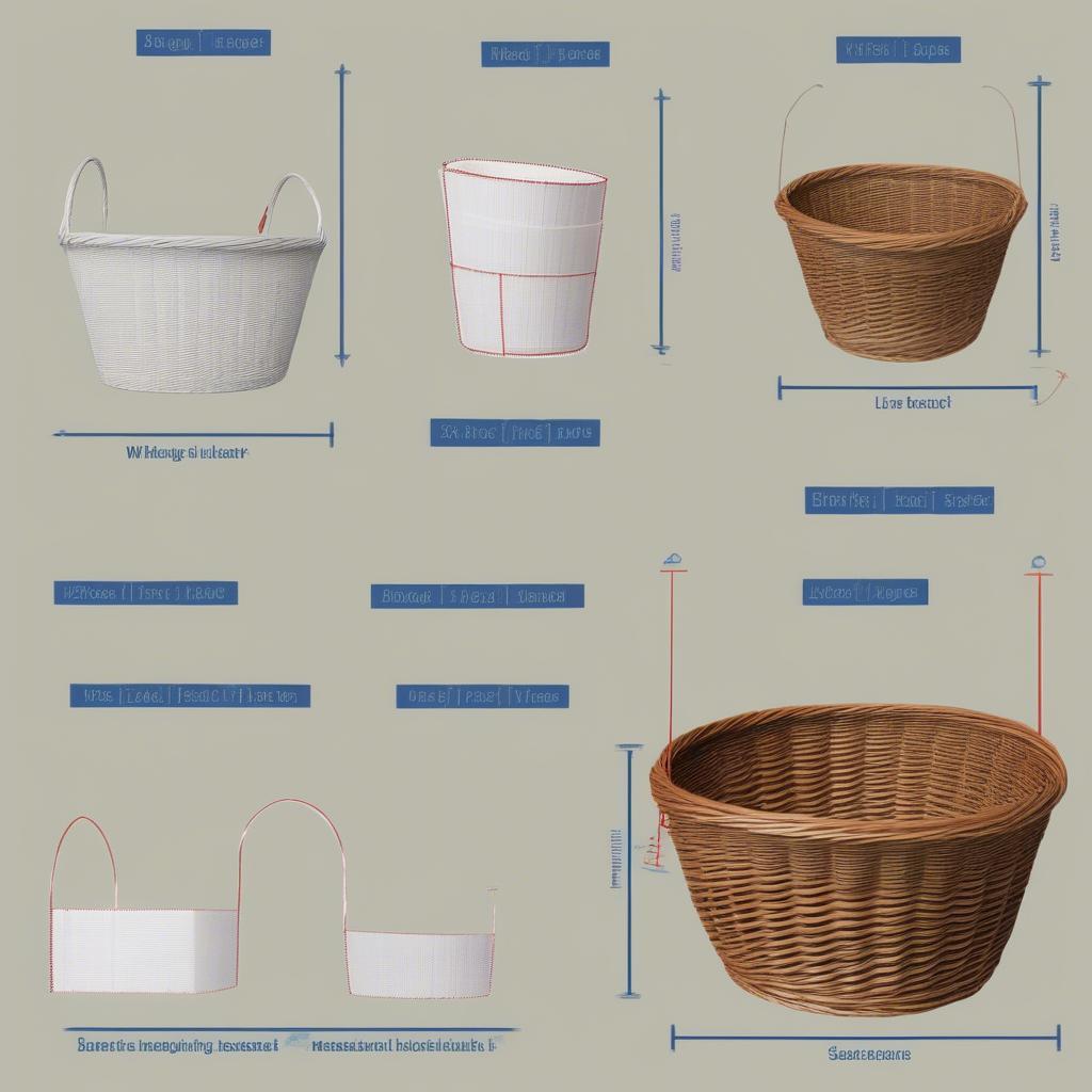 Accurately Measuring Wicker and Rattan Baskets