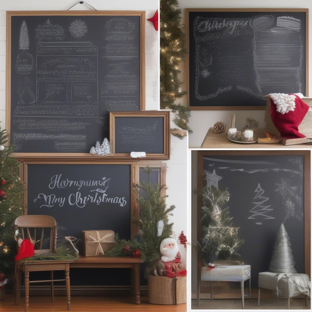 Merry Christmas Chalkboard Options