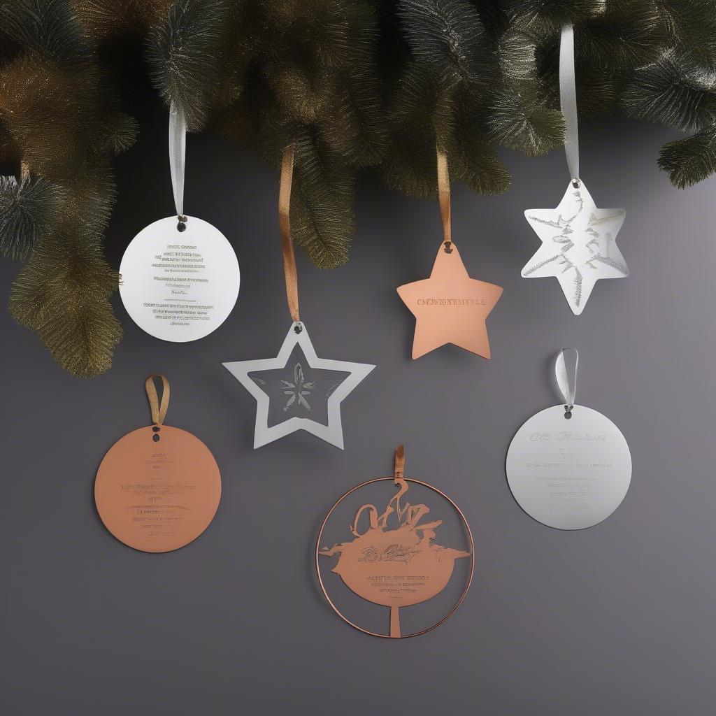 Customized Metal Christmas Ornaments