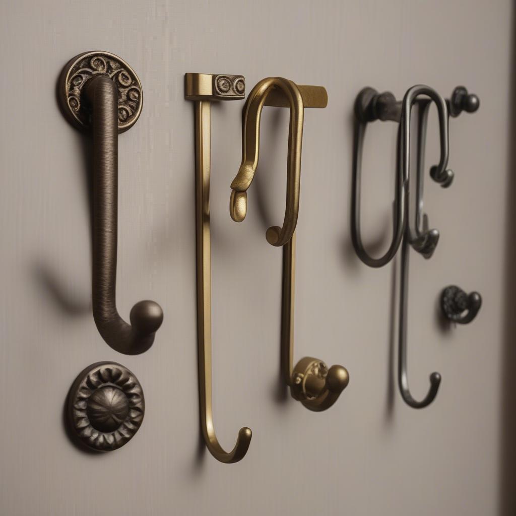 Metal Decorative Hooks for Wall Decor