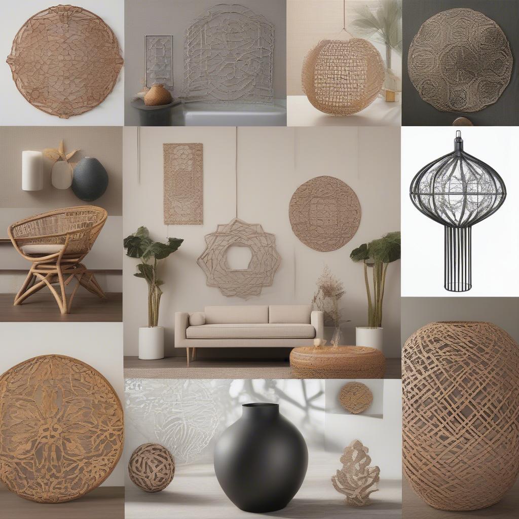 Various Metal Ornament Styles for Rattan Furniture