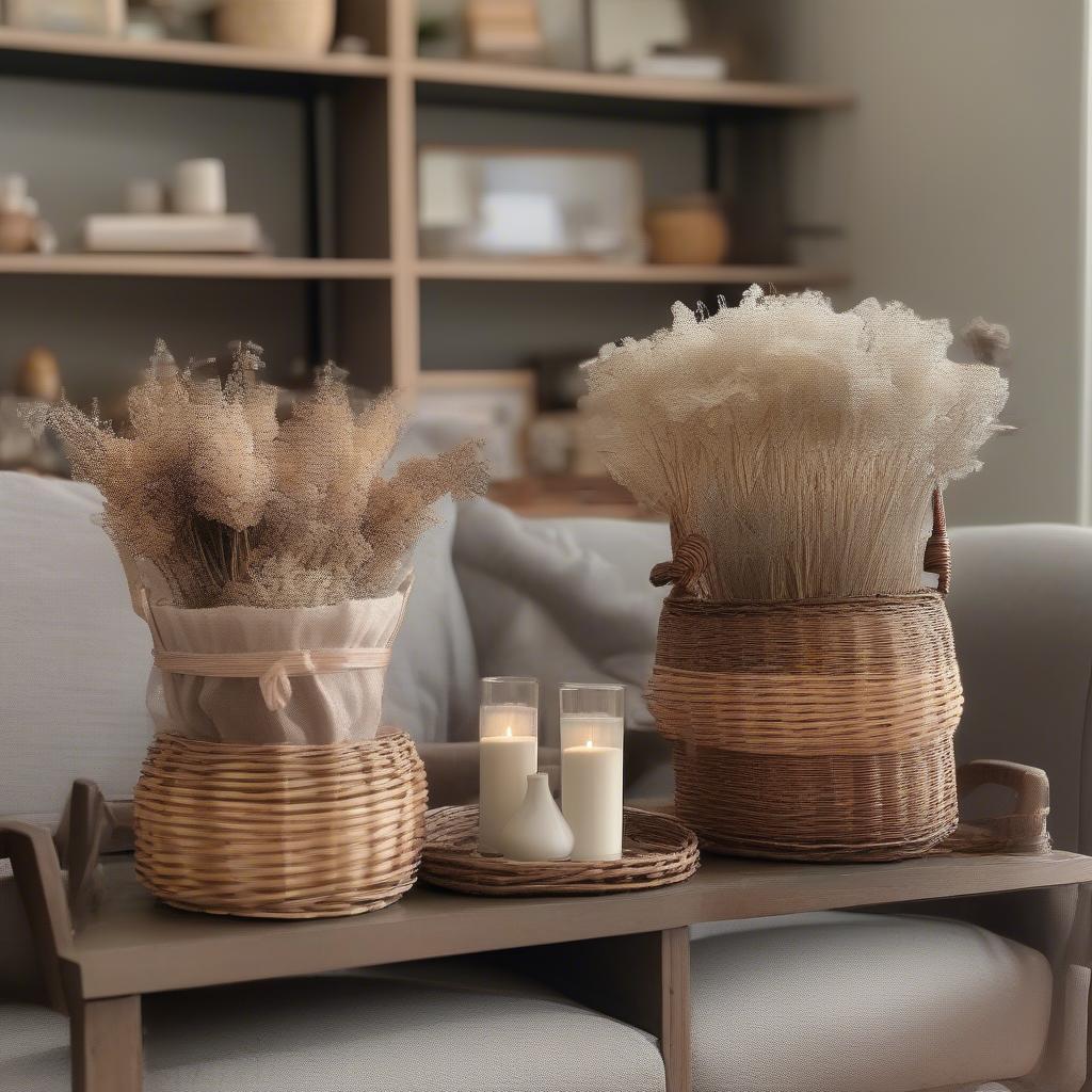 Mini Baker Baskets in Home Decor