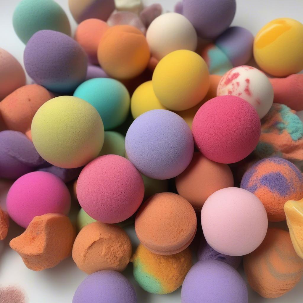 Colorful Mini Bath Bombs in Assorted Scents