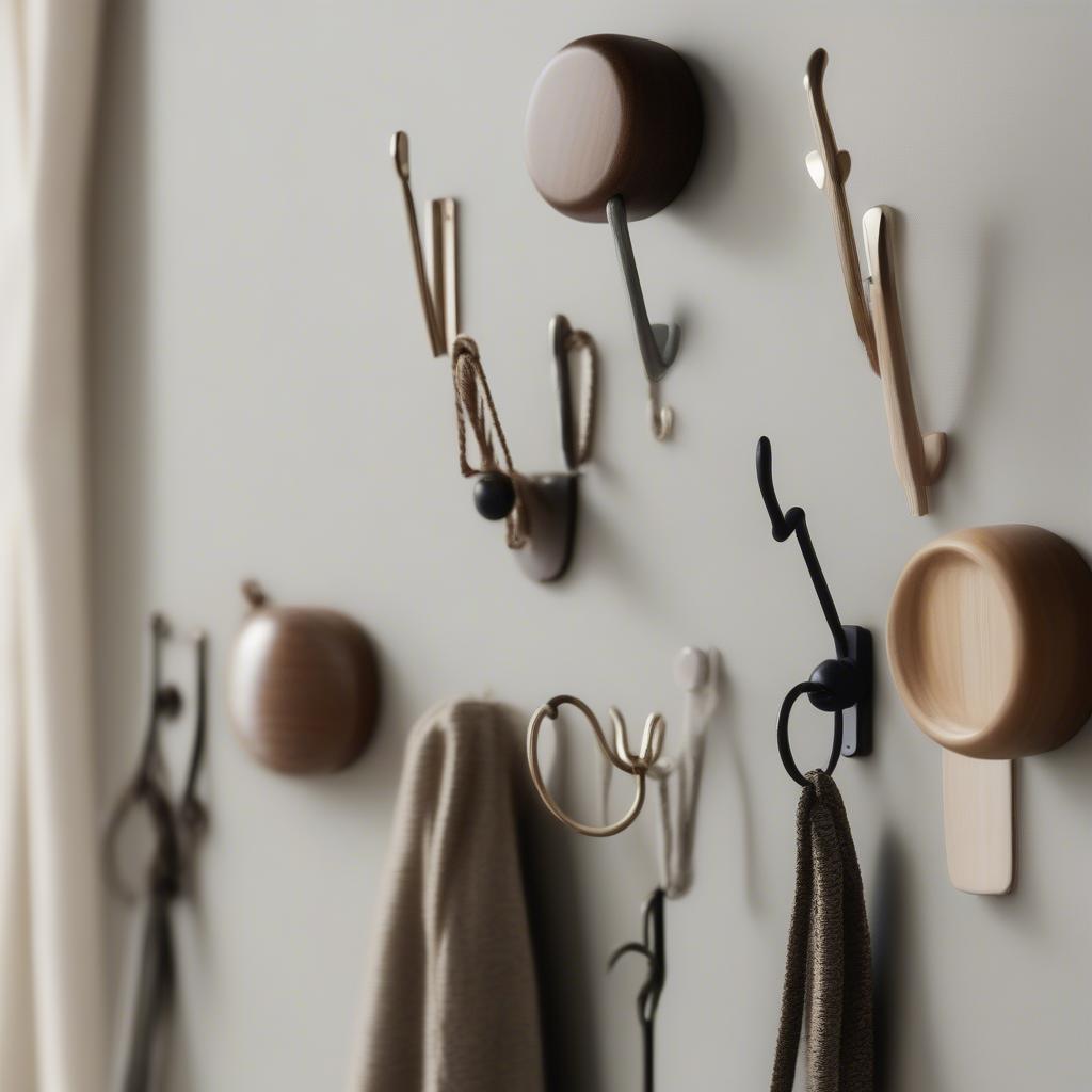 Various Mini Hooks for Wall Decoration