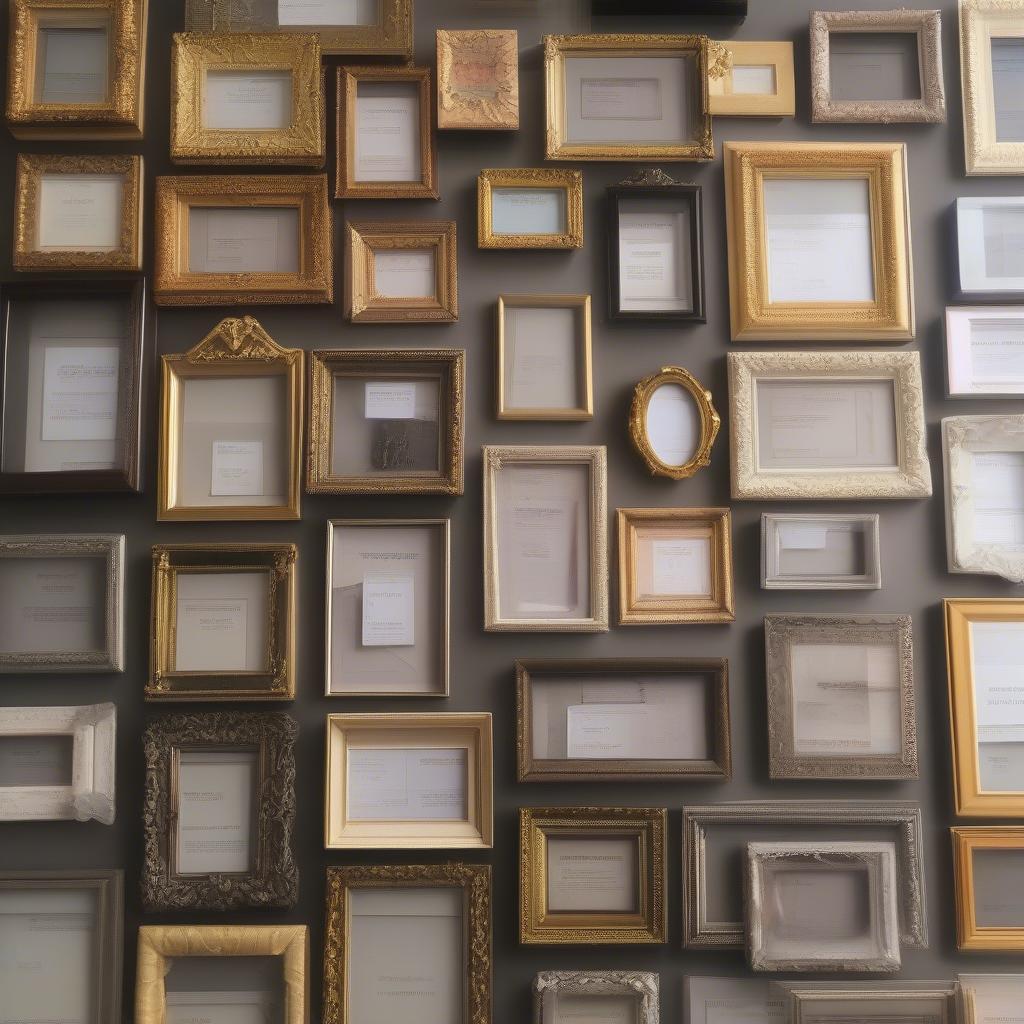 Variety of mini picture frames in bulk