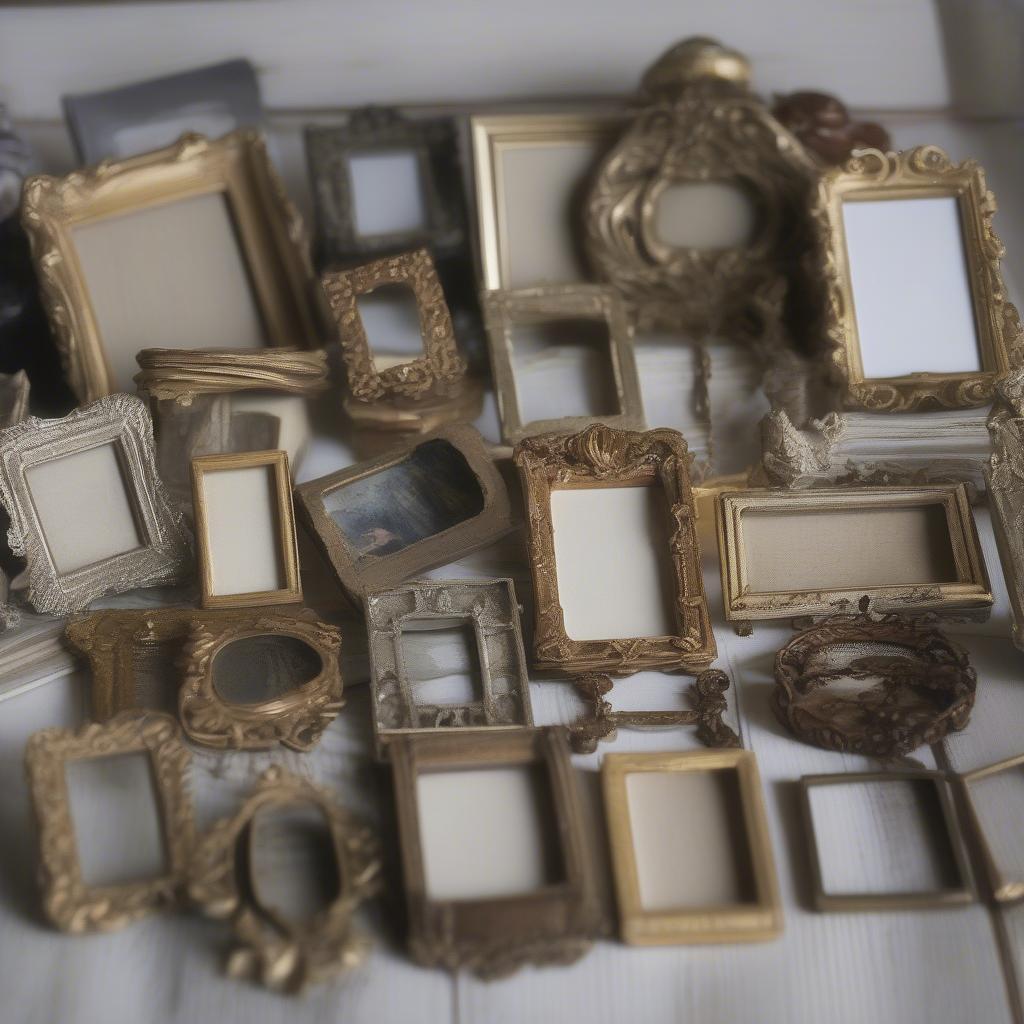 Collection of Mini Vintage Photo Frames