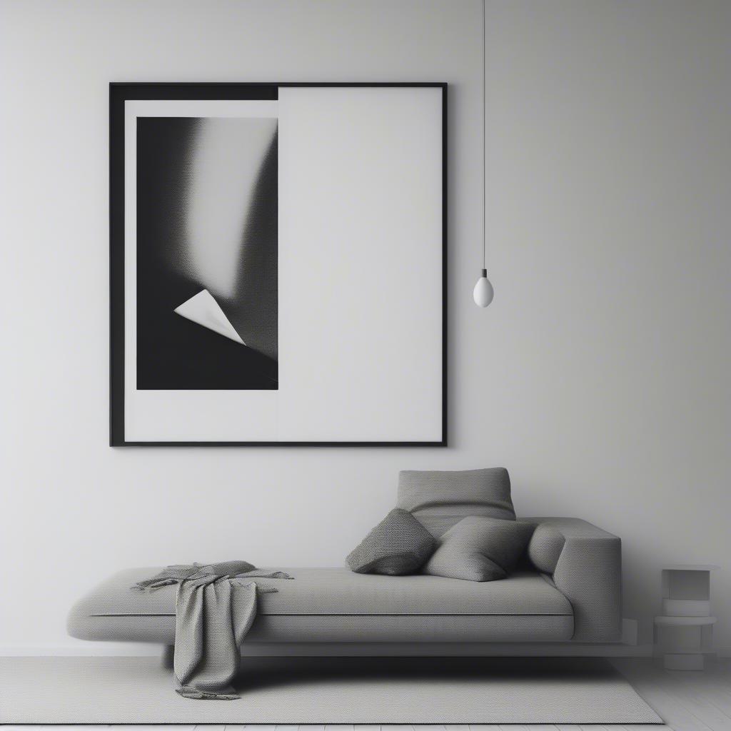 Minimalist Black Frame Wall Decor