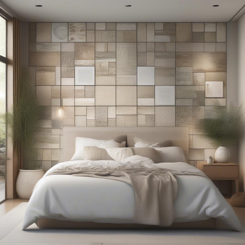 Mix Tiles in a Bedroom