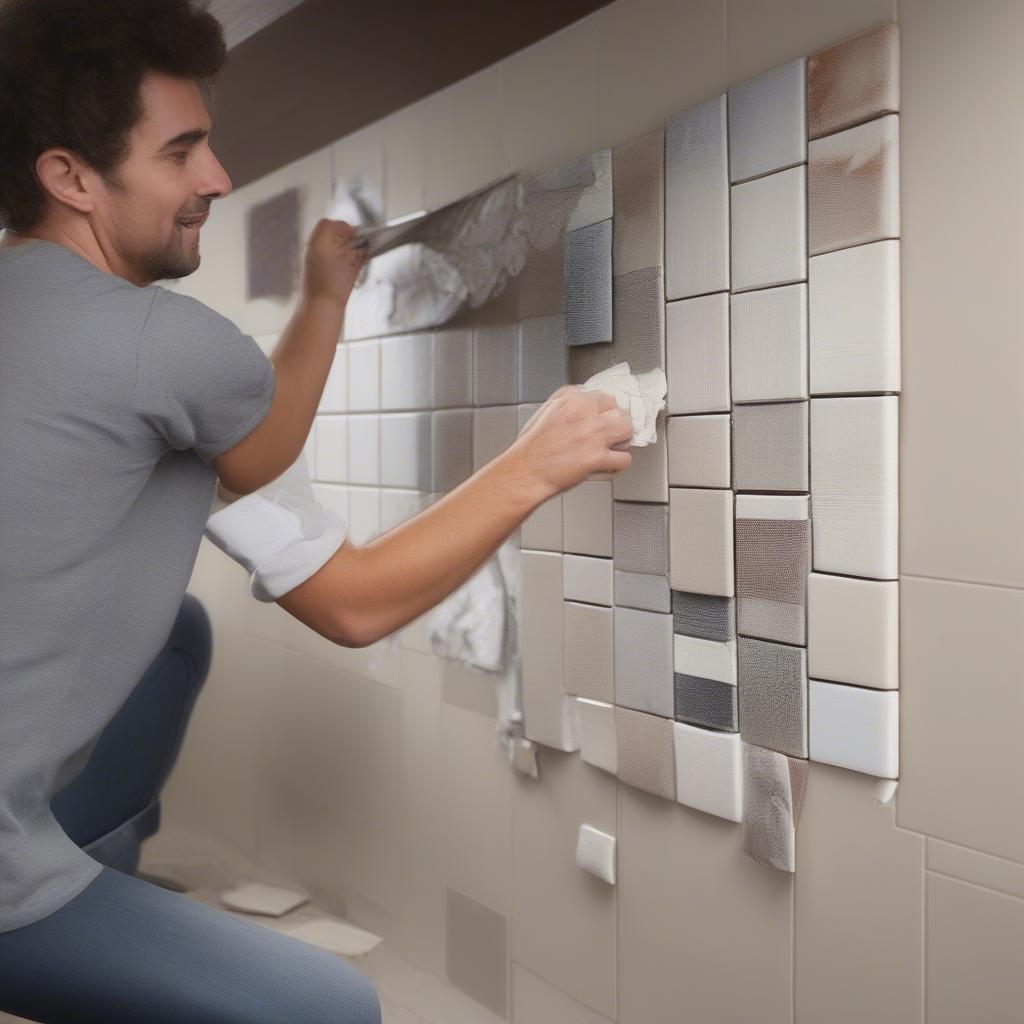 Easy Mix Tiles Installation