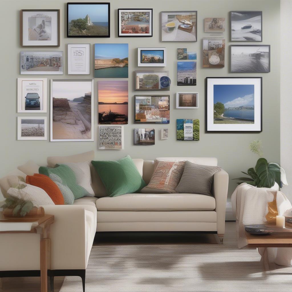 Mixtiles pictures displayed in various rooms