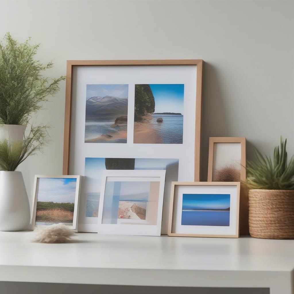 Different sizes and frame options for Mixtiles prints