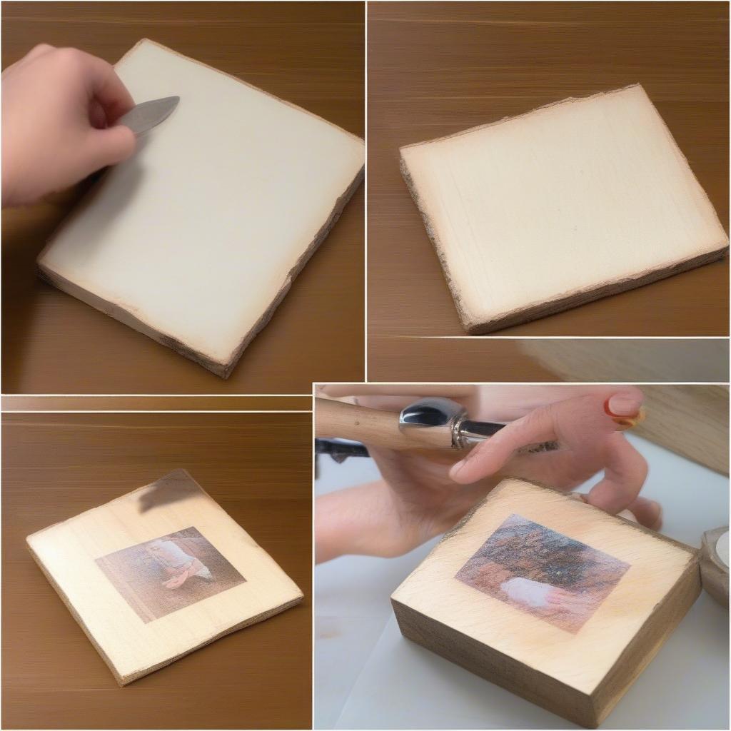 Mod Podge Photo Transfer Steps