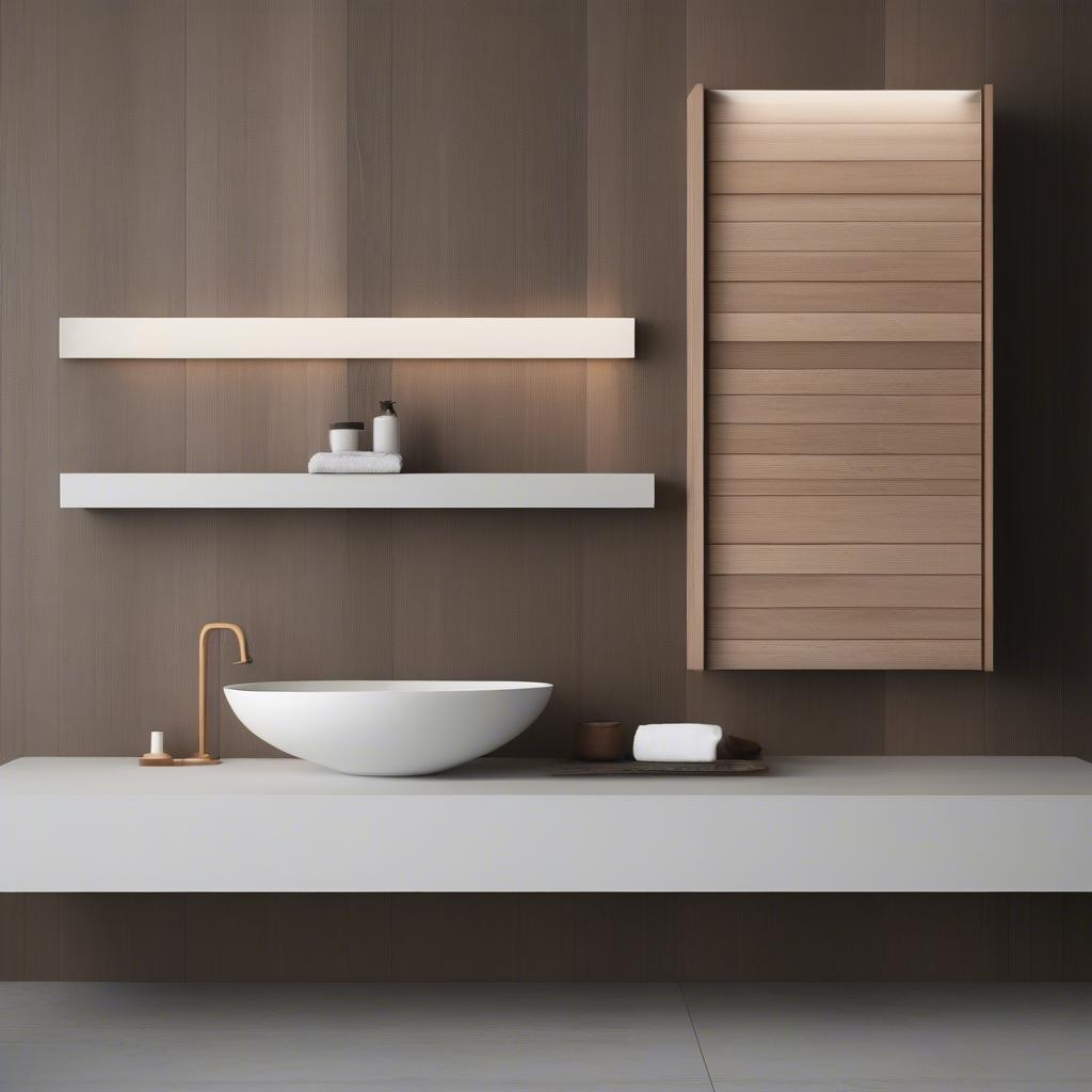 Modern Bathroom Wood Signs with Minimalist Designs