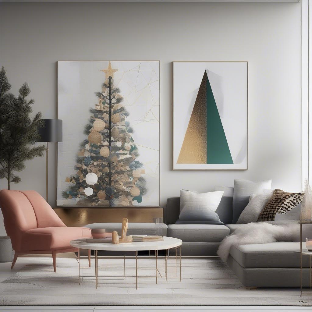 Modern Christmas Canvas Design