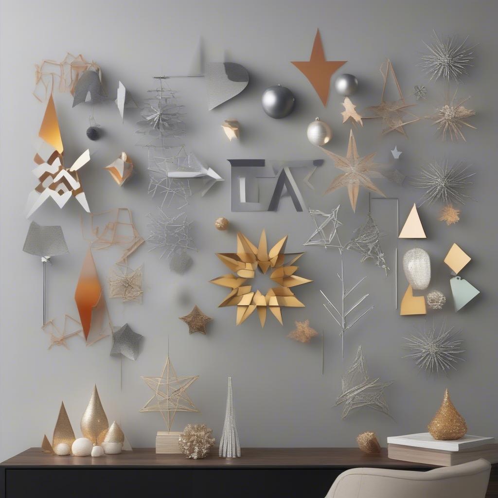 Modern Christmas Wall Art Ideas: Explore contemporary and unique designs for a stylish holiday display.