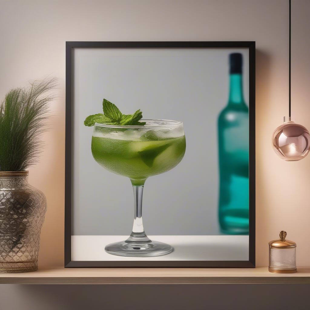 Modern Cocktail Photography Wall Art