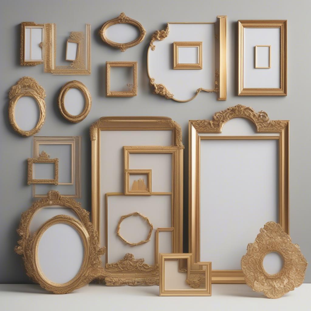 Variety of Modern Gold Photo Frames