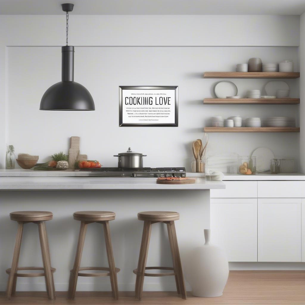 Modern Kitchen Quote Wall Art