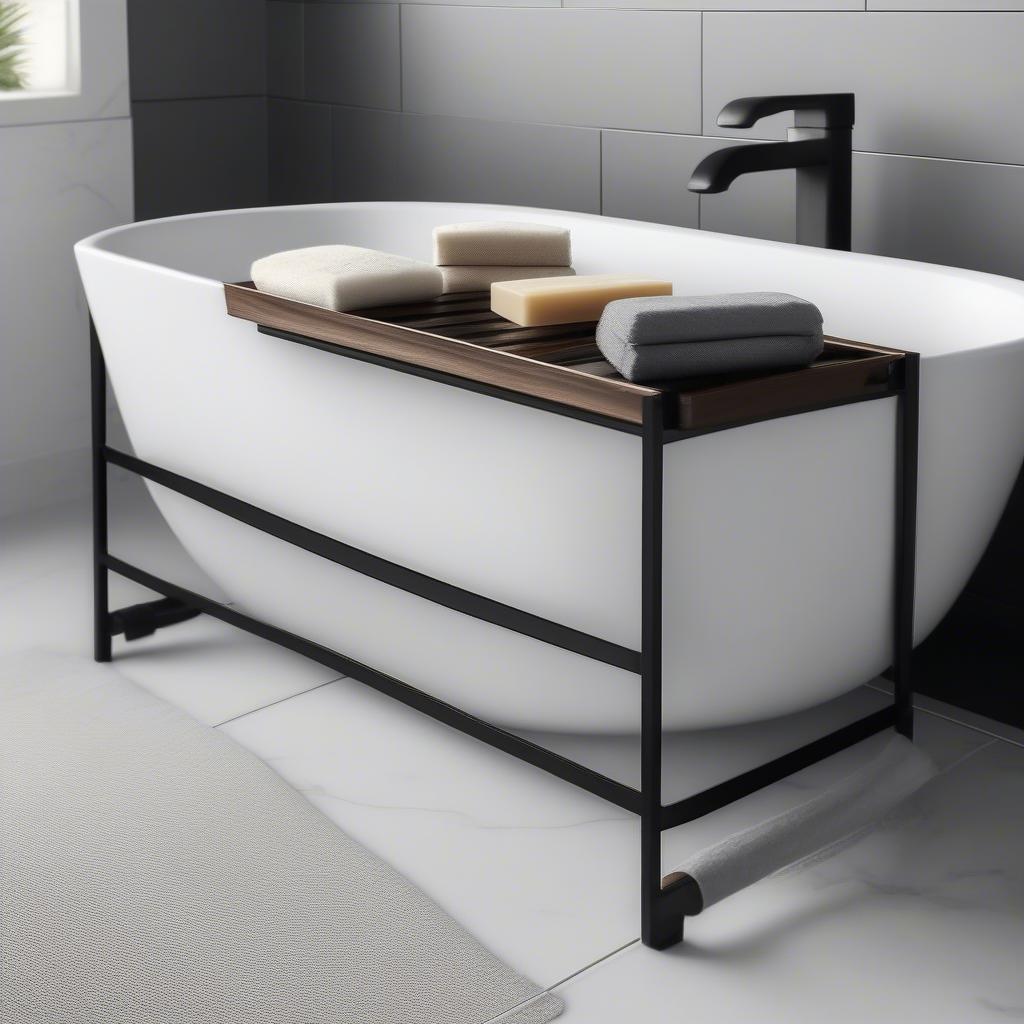 Modern Metal Bathtub Soap Trays