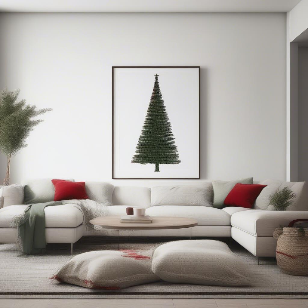 Modern Minimalist Large Christmas Pictures for a Contemporary Holiday Decor