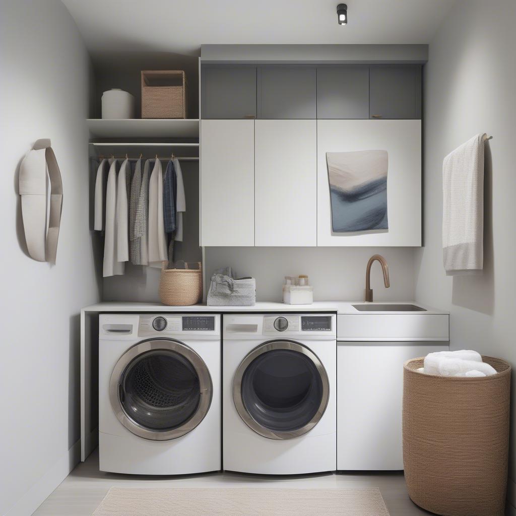 Modern Minimalist Laundry Room