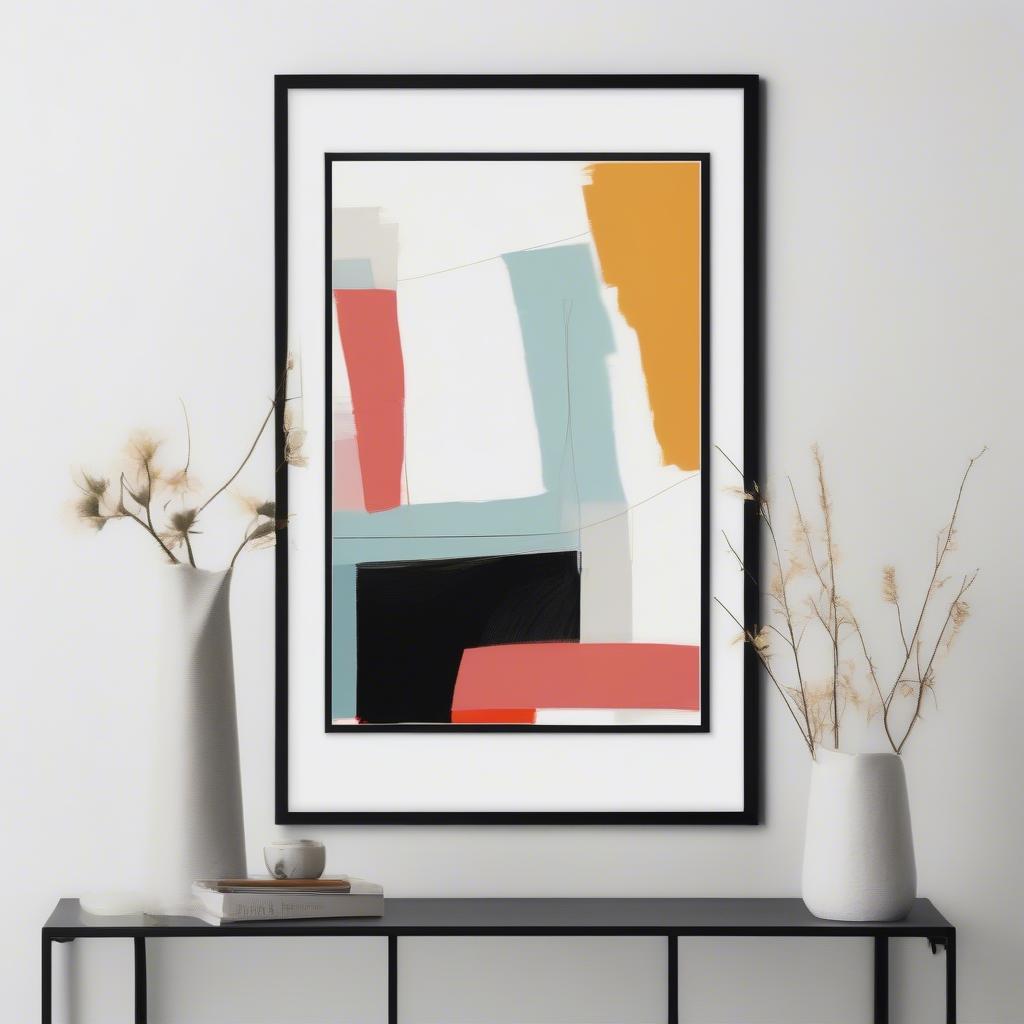 Modern Print in Sleek Frame