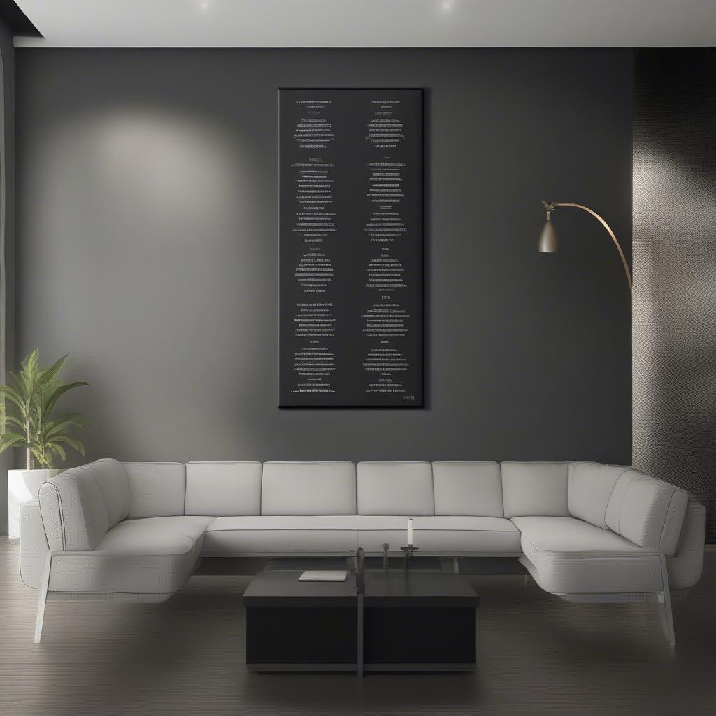 Modern Ten Commandments Metal Wall Art