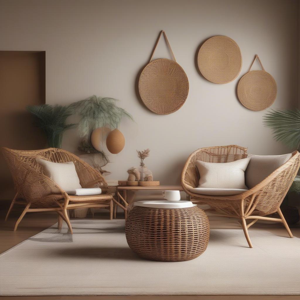 Modern Wicker and Rattan Furniture and Home Decor