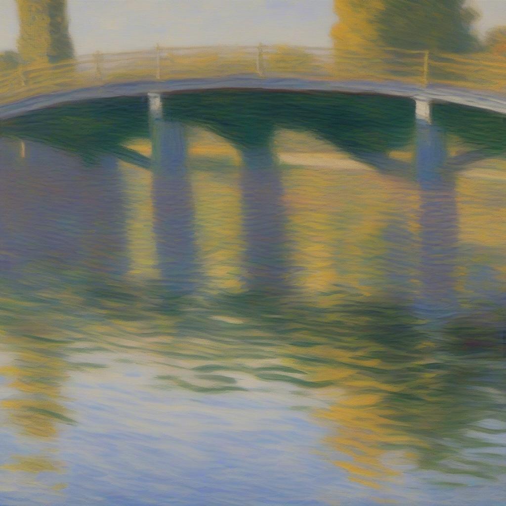 Monet's Bridge of Argenteuil as Inspiration for Wicker Designs