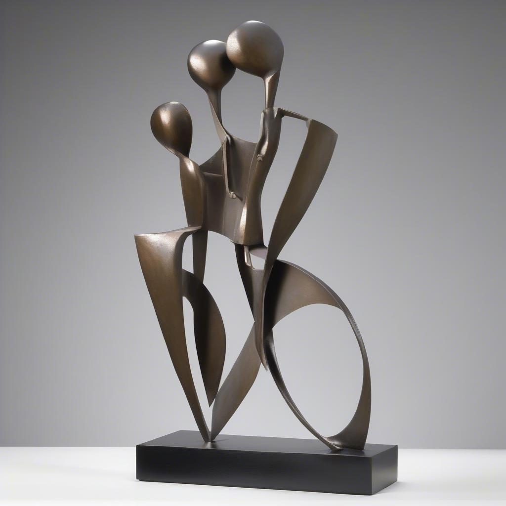 Modern Mother and Child Sculpture