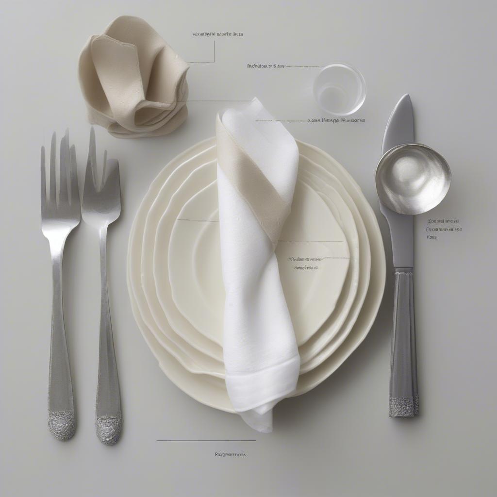 Napkin Ring Size Comparison with Different Napkins