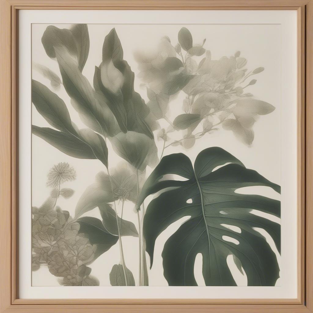 Natural Wood Frames for Botanical Prints