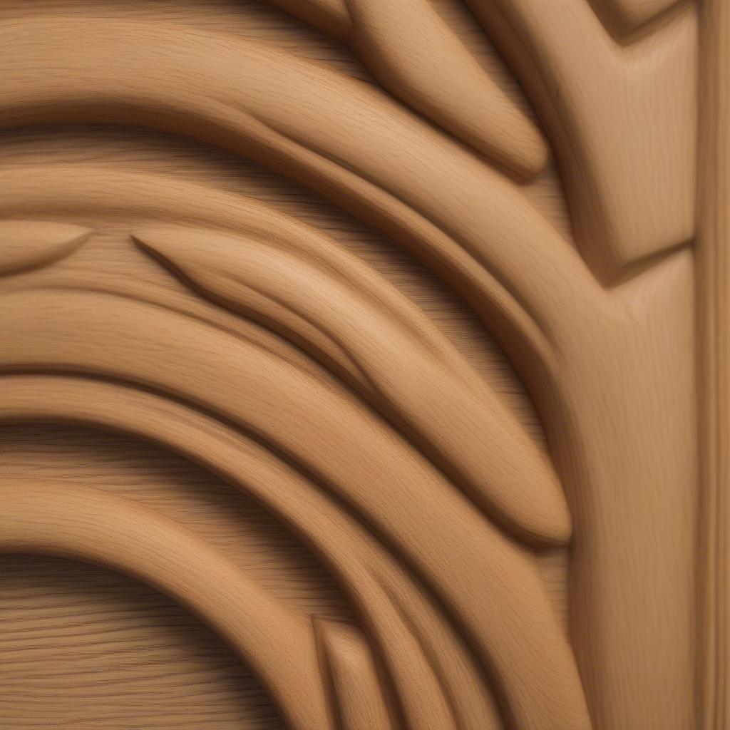 Close-up of an Oak Picture Frame