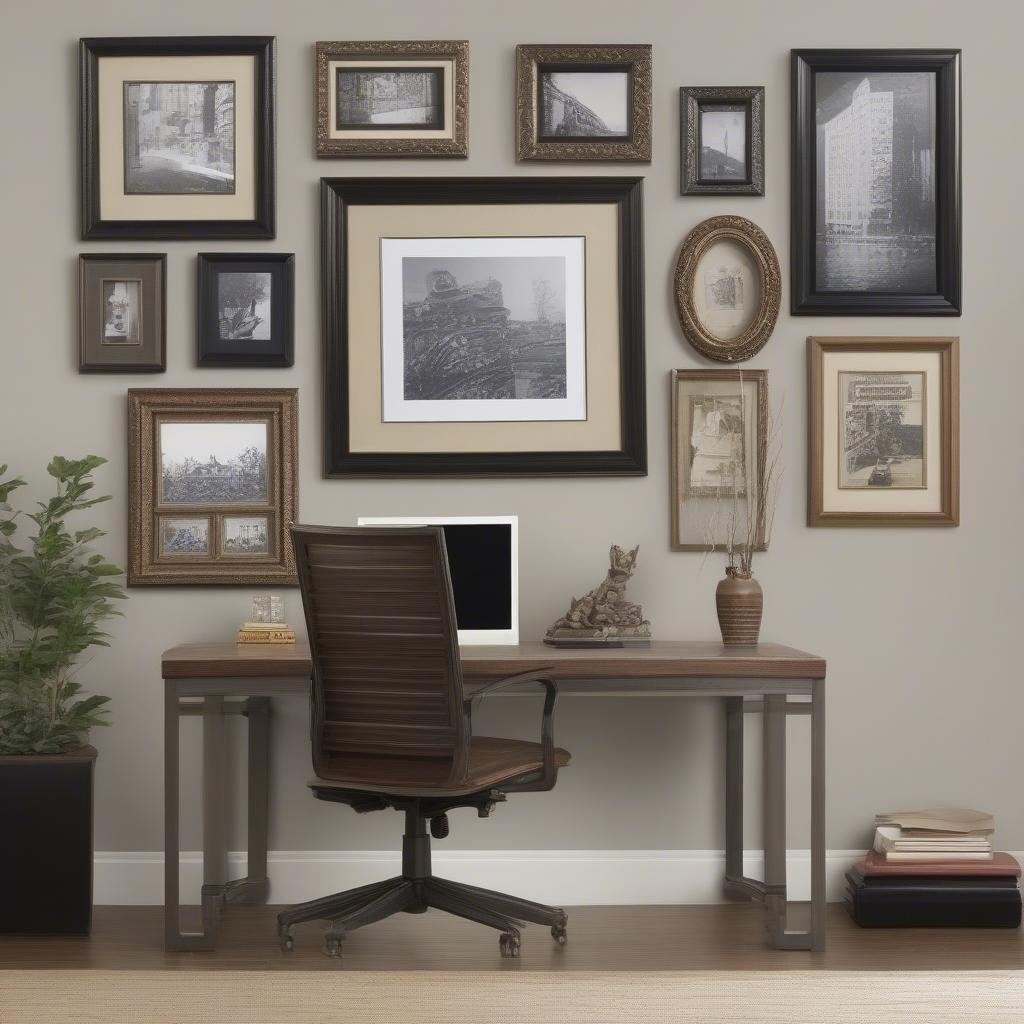 Various Office Depot picture frames on display