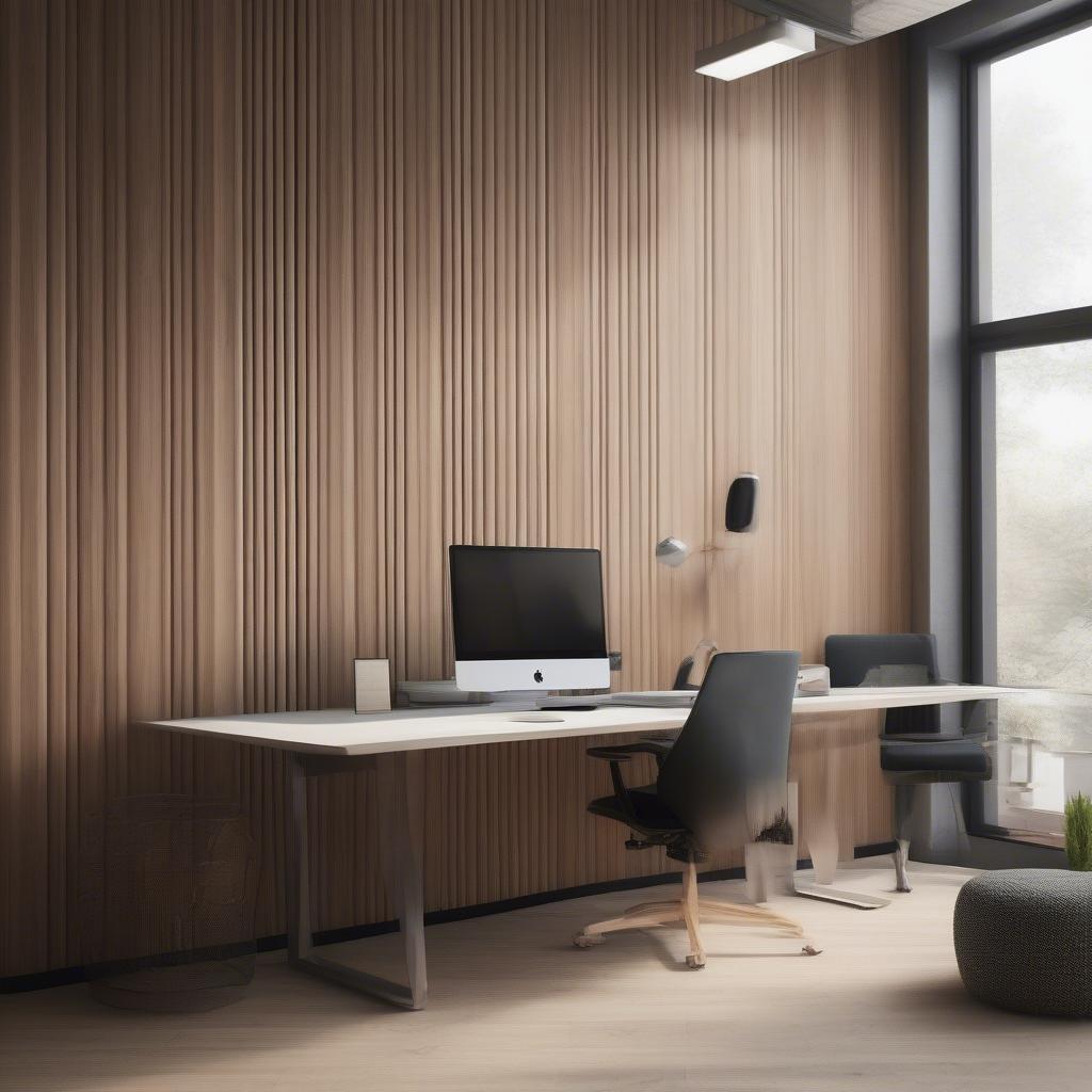 Office Wood Wall for Improved Acoustics