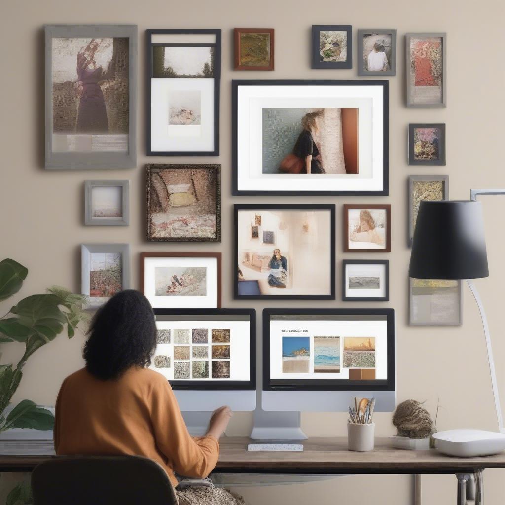 Browsing a vast online selection of 8x8 picture frames