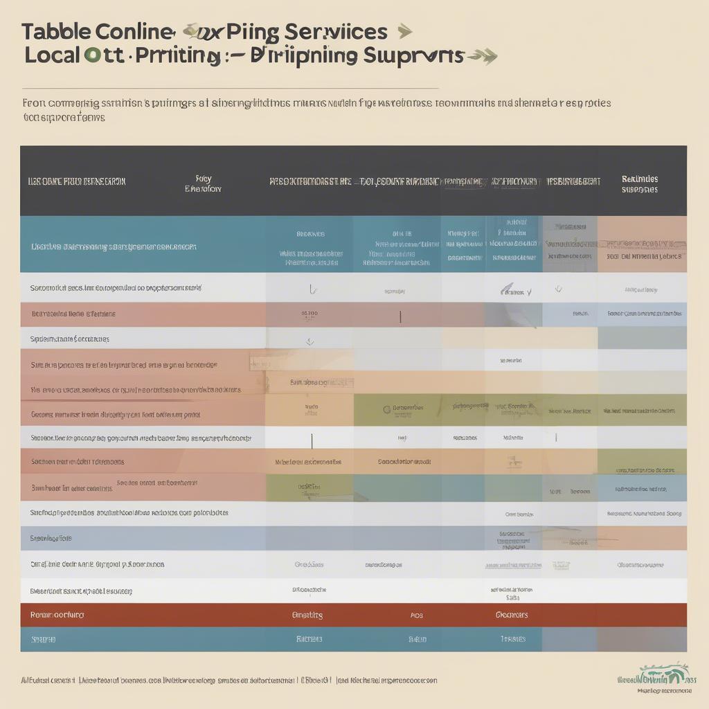 Comparing Online and Local Printing Services