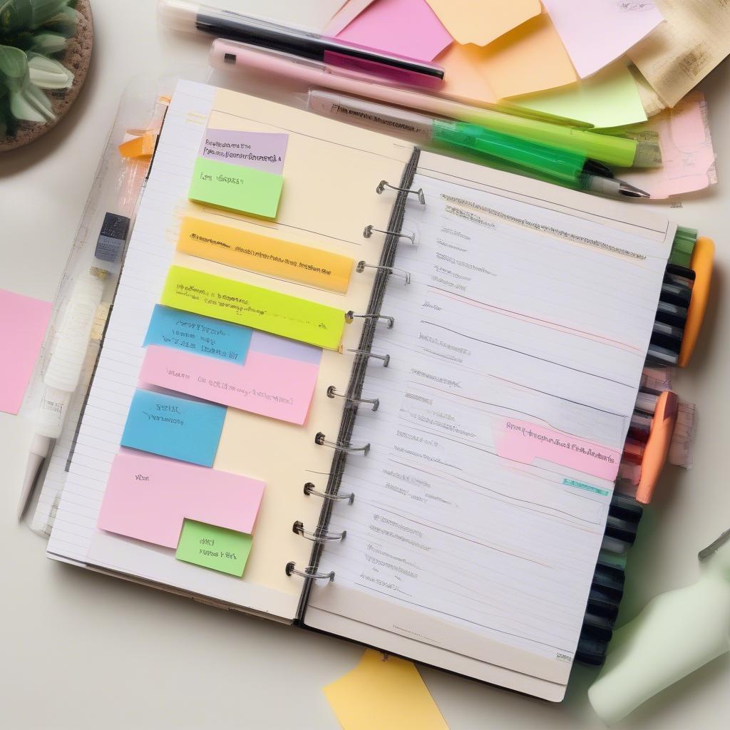 Example of a Well-Organized Ring Bound Notebook