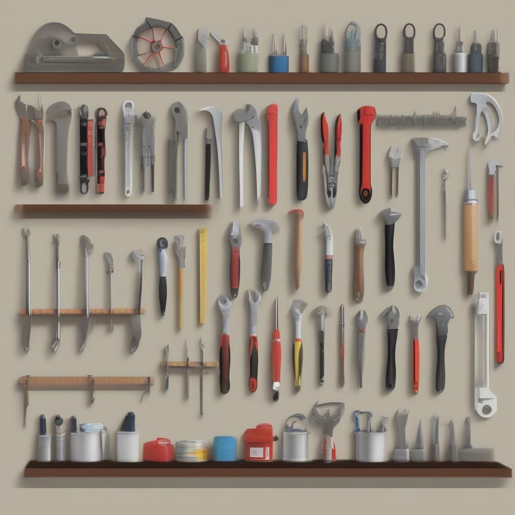 Organized Wall Tools for Efficient Workflow