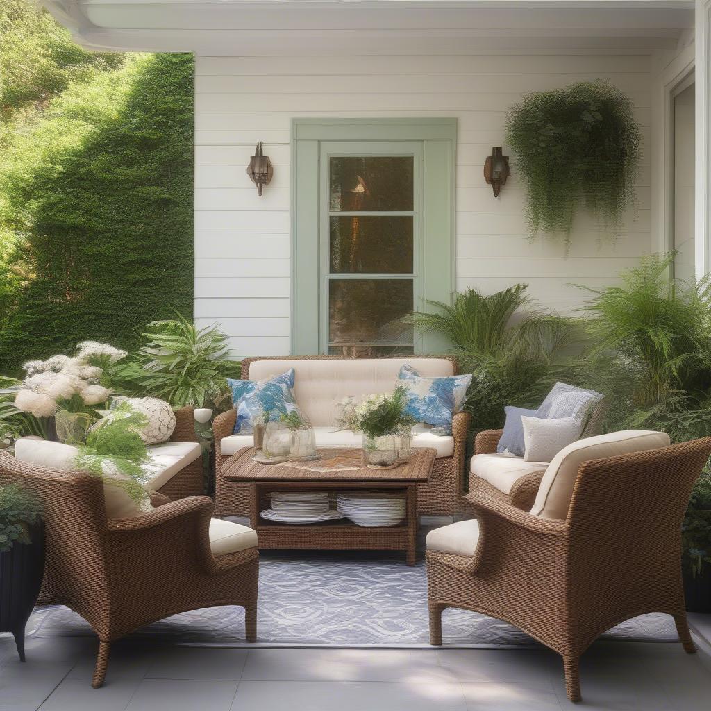 Outdoor Wicker Furniture Ideas for Patio and Garden