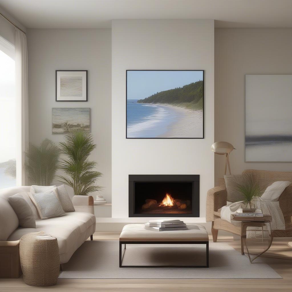 Oversize Canvas Print in a Living Room