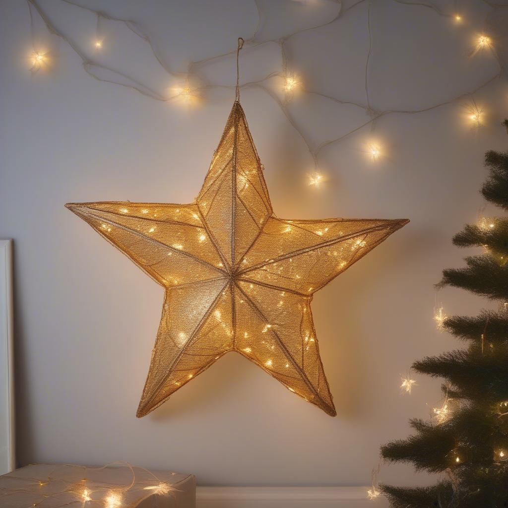 Oversized Christmas Star Wall Decor