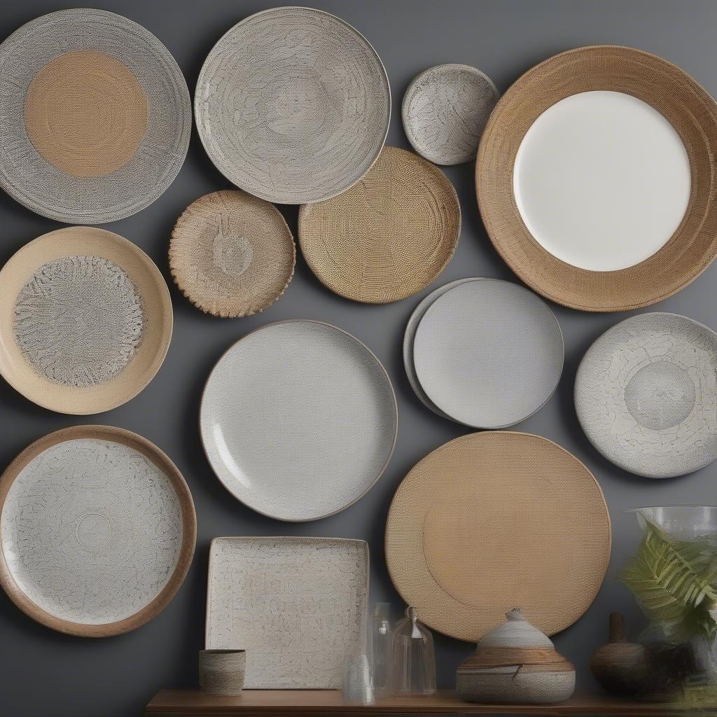 Various Styles of Oversized Wall Plates for Wall Decor