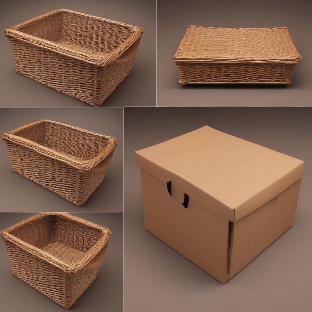 Packing a Wicker Basket for Shipping