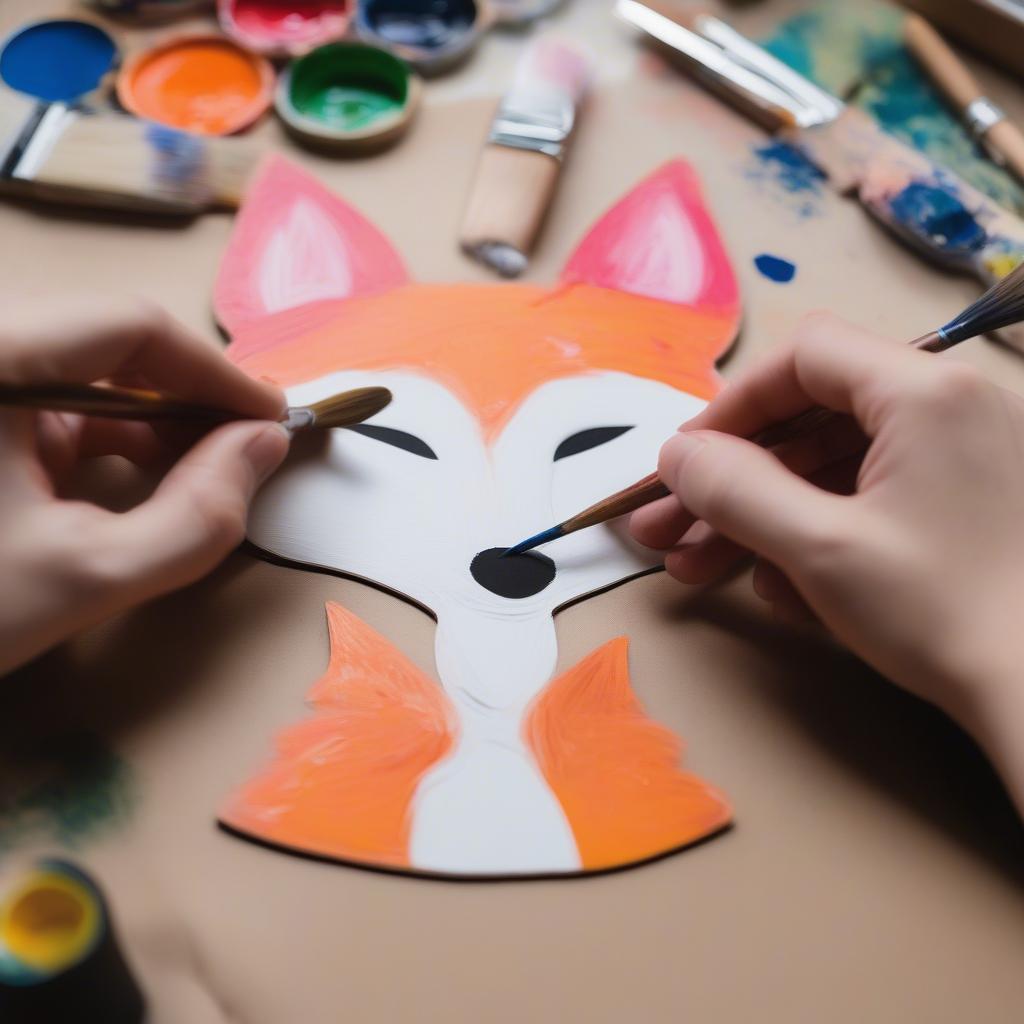 Painting Wood Animal Cutouts