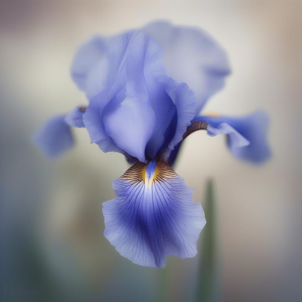 The Perfect Blue Iris Photo